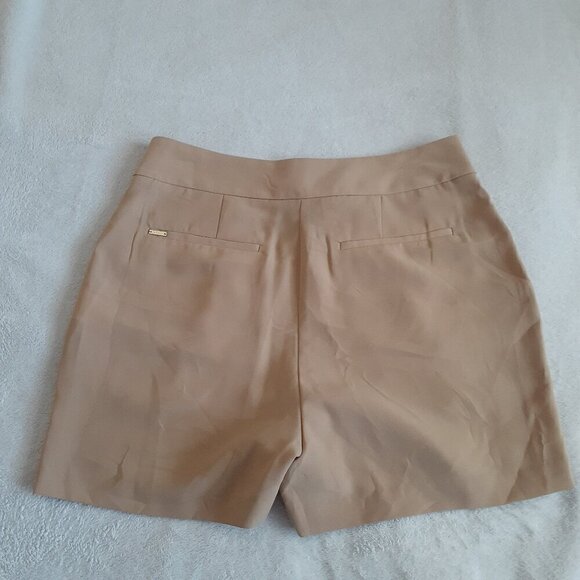 DKNY NWT Women's Size 6 Khaki Tan The Essex High Waist Dress Shorts - Picture 9 of 13